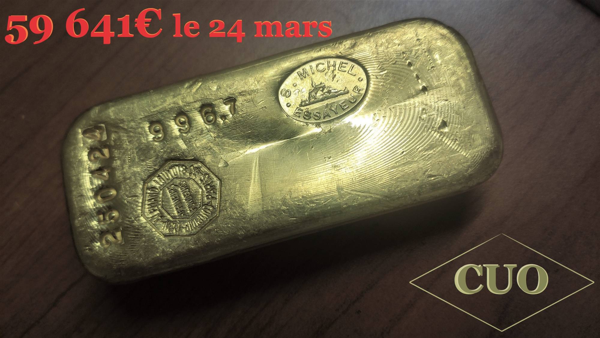 PRIX DE L'OR A LA HAUSSE EN MARS 2023 par le Comptoir Universel de l'Or