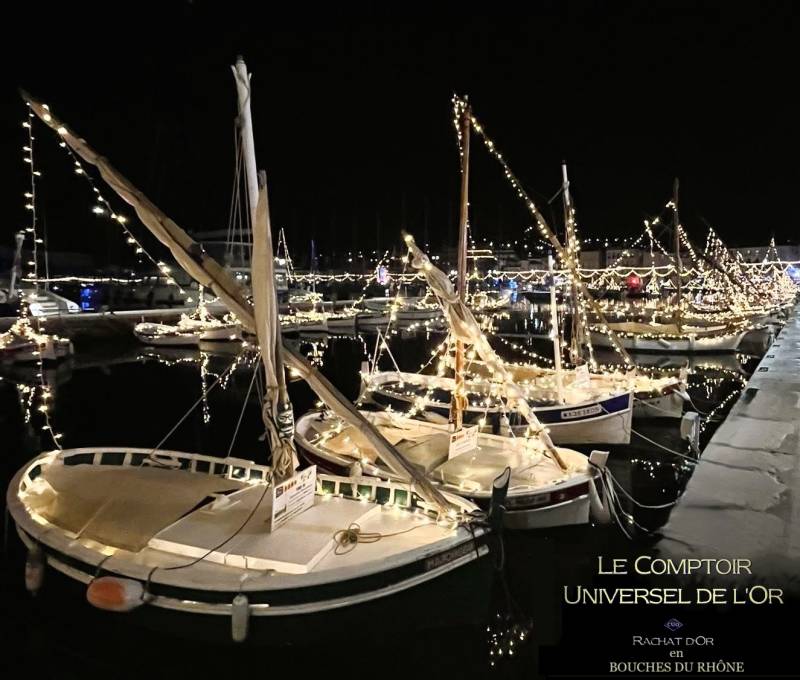 C'est bientôt Noël aux comptoirs universels de l'or Martigues Aix en Pce et Toulon