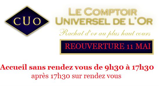 REOUVERTURE DES AGENCES D'ACHAT OR GAP et AIX SANS RENDEZ VOUS LE 11 MAI