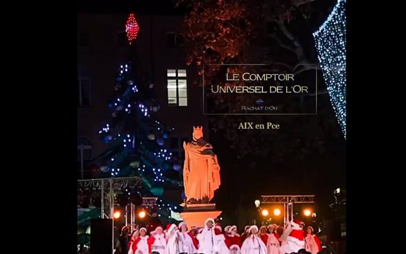 C'est bientôt Noël au comptoir universel de l'or Aix en Pce 