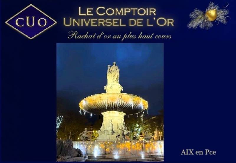 C'est bientôt Noël au comptoir universel de l'or Aix en Pce 