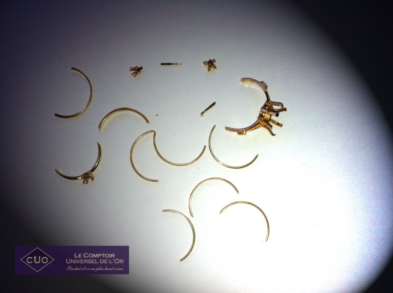 Pourquoi couper les bijoux en or et argent avant recyclage?