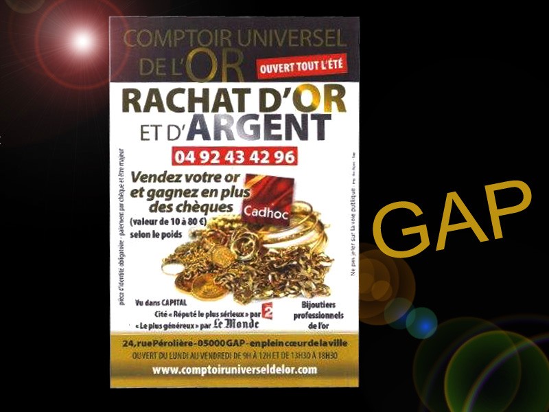 Où est l'agence de rachat d'or au meilleur prix, près de Manosque, Digne, Sisteron, Tallard, Embrun ou Briançon ?
