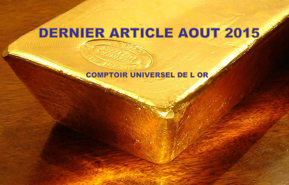 PRIX DE L OR AOUT 2015