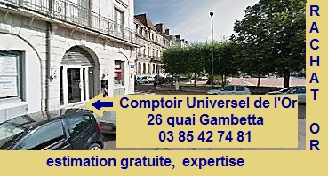 rachat d'or vente d'or achat d'argent expertise à Chalon