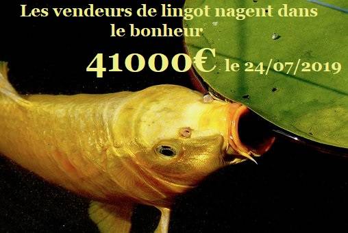 le cours de l'or en juillet 2019 par les comptoirs d'achat or Gap et Dijon