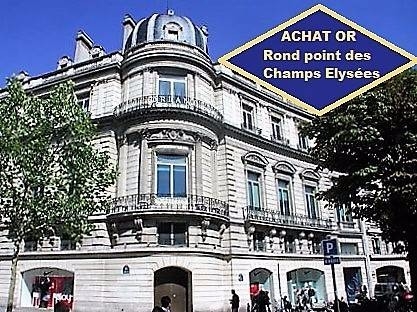 Rachat d'Or et d'argent à Paris Champs Elysées 75008