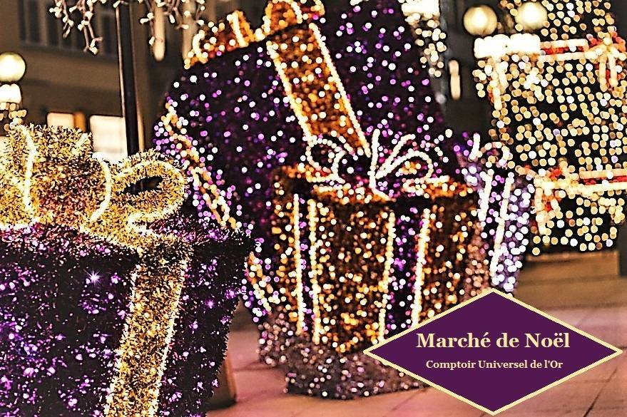 Marché de Noël féérique par Edouard, responsable du comptoir de vente et d'achat or Amiens 