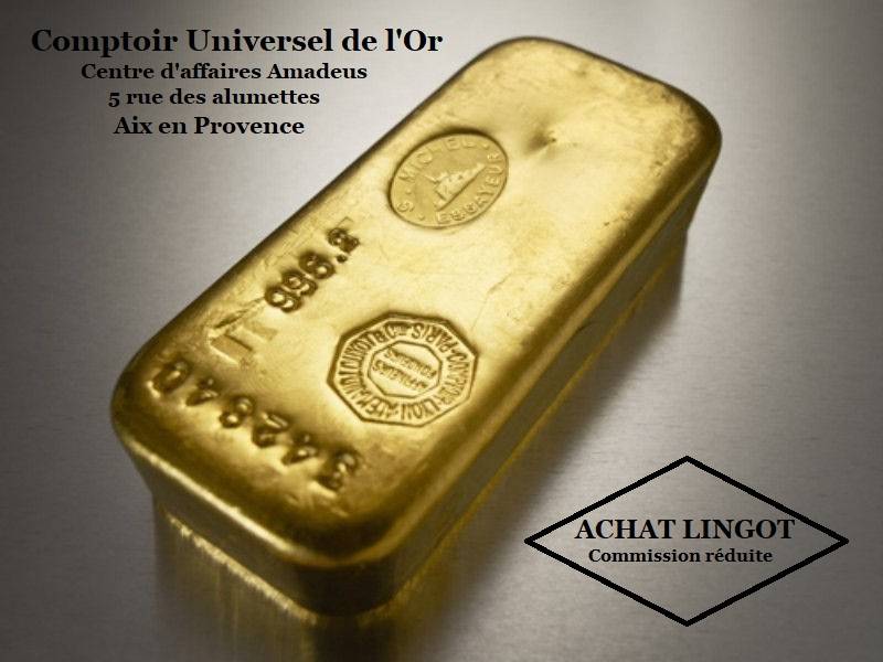 Rachat lingot d'or ou lingotin sans certificat paiement immédiat Gap Hautes  Alpes - Le Comptoir Universel de l'Or
